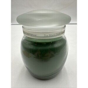 BATH BODY WHITE BARN CANDLE CO. REAL ESSENCES COOL SPRUCE JAR 15oz NOS